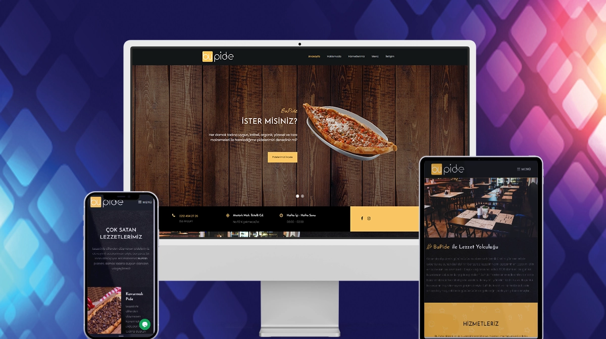 BuPide Restaurant Web Sitesi Tasarımı ve Yazılımı