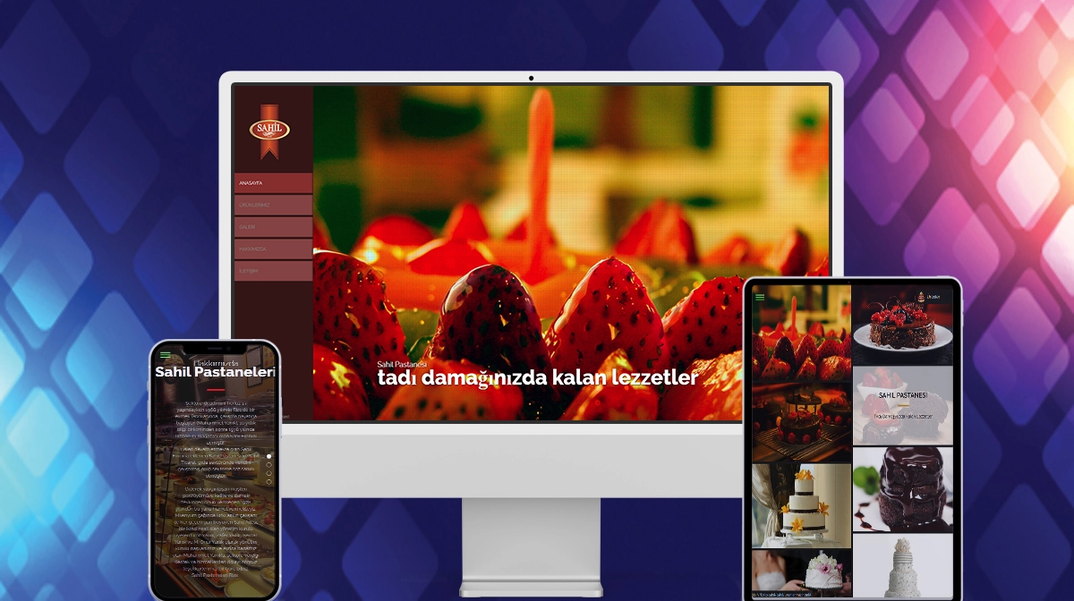 Sahil Pastaneleri Web Sitesi Tasarımı ve Yazılımı