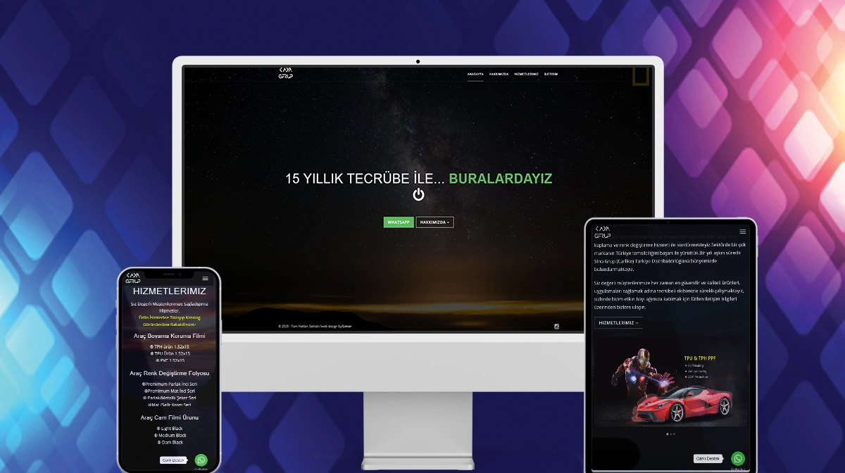 Kaya Grup Otomotiv Web Sitesi Tasarımı ve Yazılımı