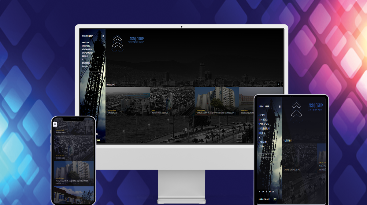 İzmir AKD Grup Web Sitesi Tasarımı ve Yazılımı